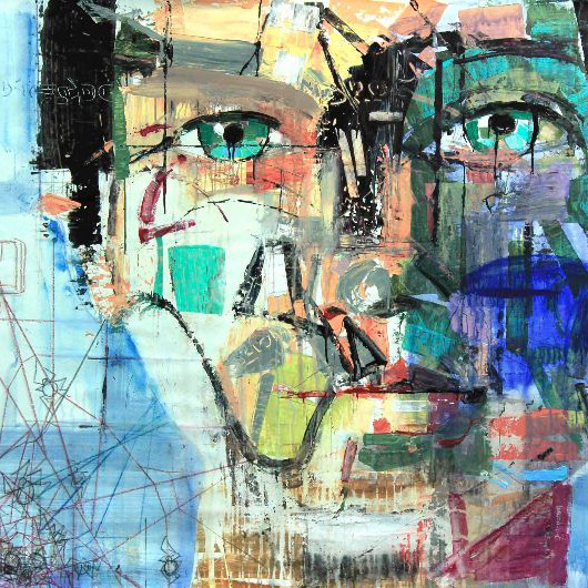 -interior-design-Fabio-Modica-contemporary-art-painter-portrait-arte-contemporanea-artista-quotato-moma-established-museum-famous-artist