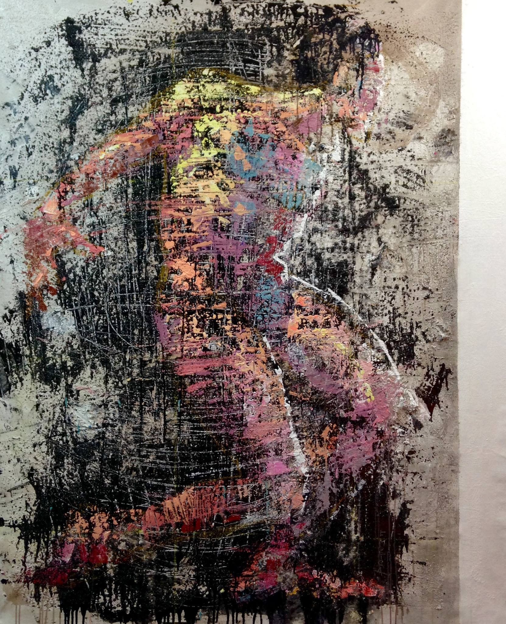 Eviternity - cm 150x180 | 59'x71' - mixed media on canvas - 2017
