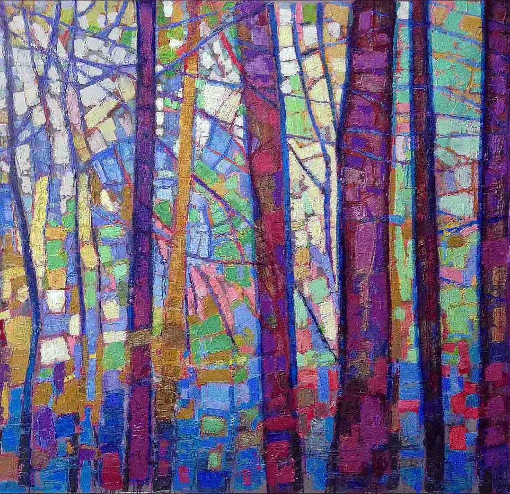 Fabio Modica | Nature II - mixed media on canvas - 2013 - 60x59 inches - Sorelle Gallery - New Canaan - USA