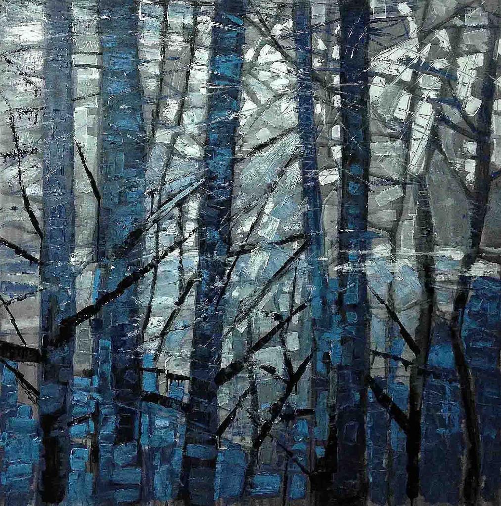Fabio Modica | Nature - mixed media on canvas - 59x59 inches - Bill Lowe Gallery - Atlanta (USA)