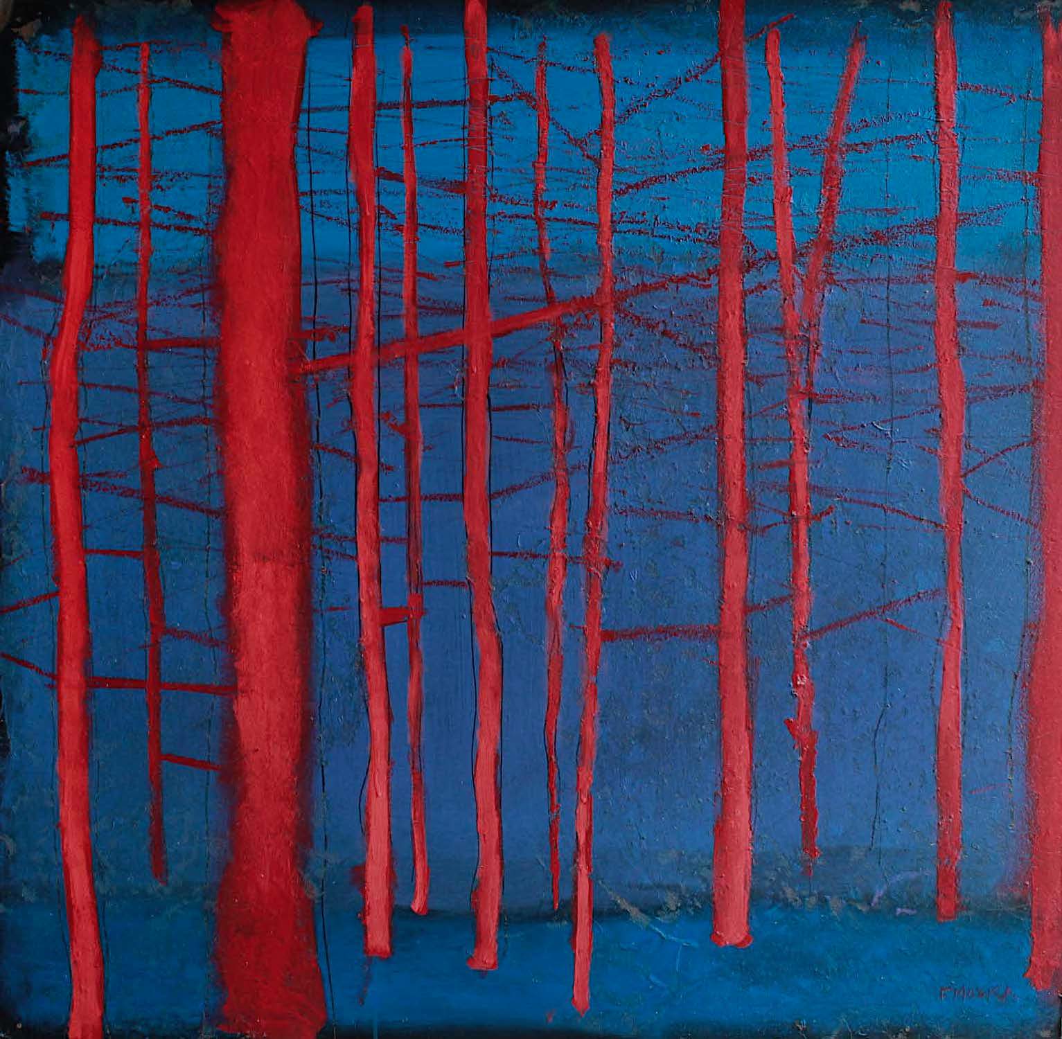 Fabio Modica | Pinewood VII - mixed media on table - 39,7x38 inches - 2014 - Sorelle Gallery - USA