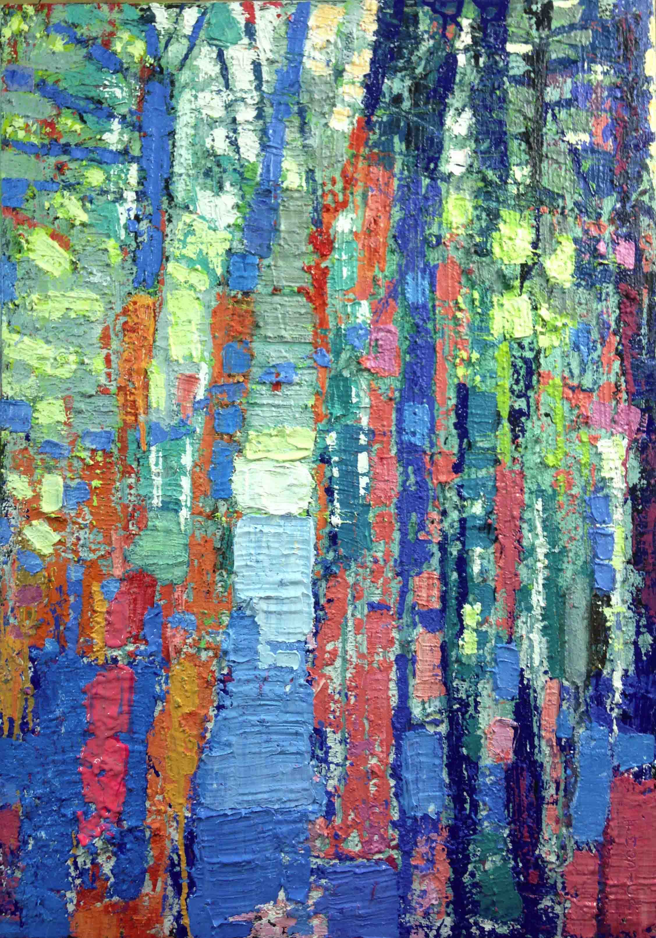 Fabio Modica | Nature VII - mixed media on canvas - cm 62x88 - 24,4x34,6 inches