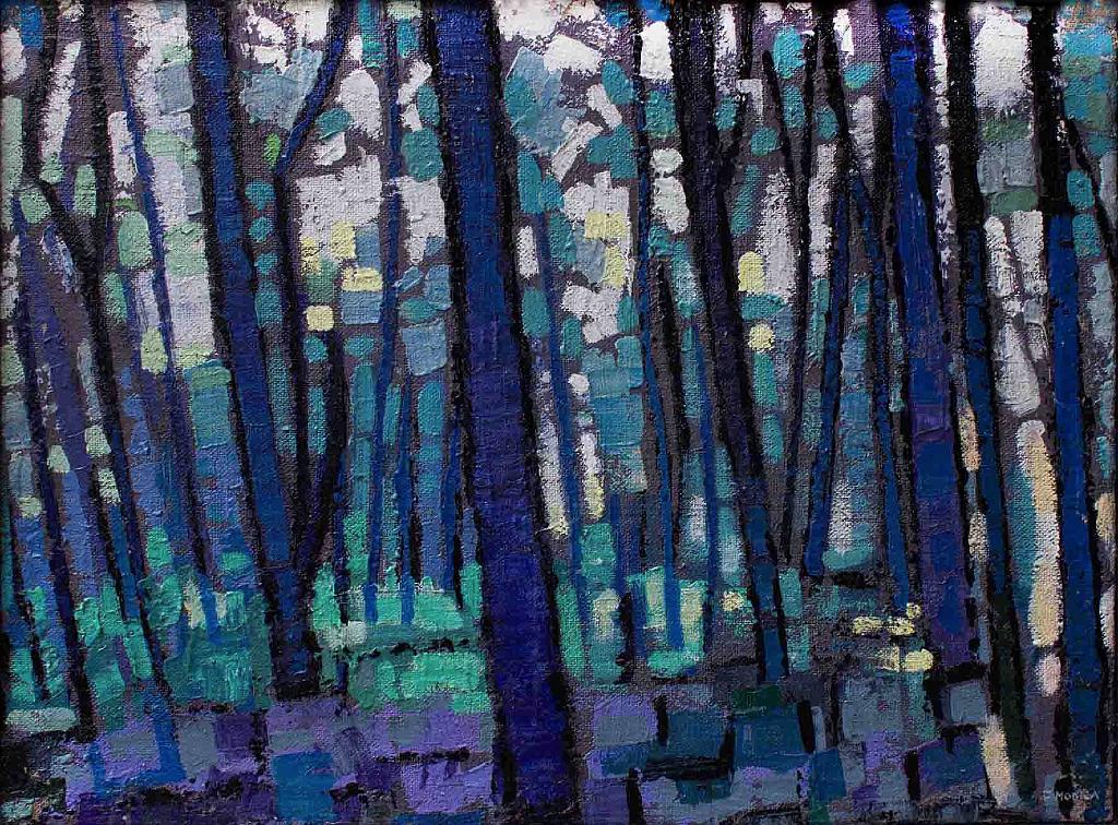 Fabio Modica | Pinewood V - mixed media on jute - 32,3x25 inches - 2013 - Sorelle Gallery - USA