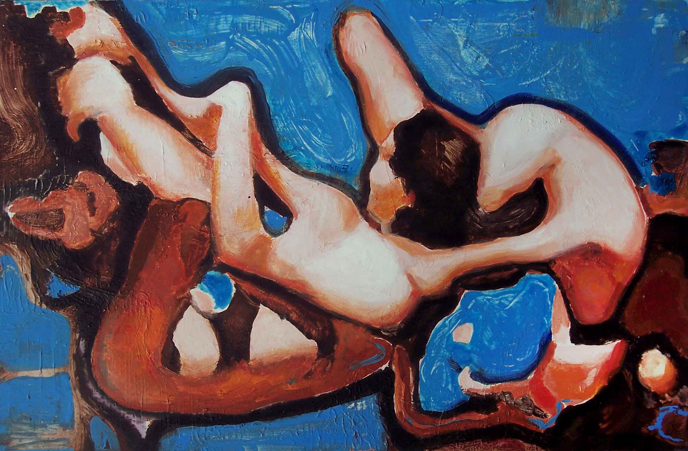 Fabio Modica | Love Games - cm 60x90 | 23,6x35,4 inches - acrylic on canvas - 2007