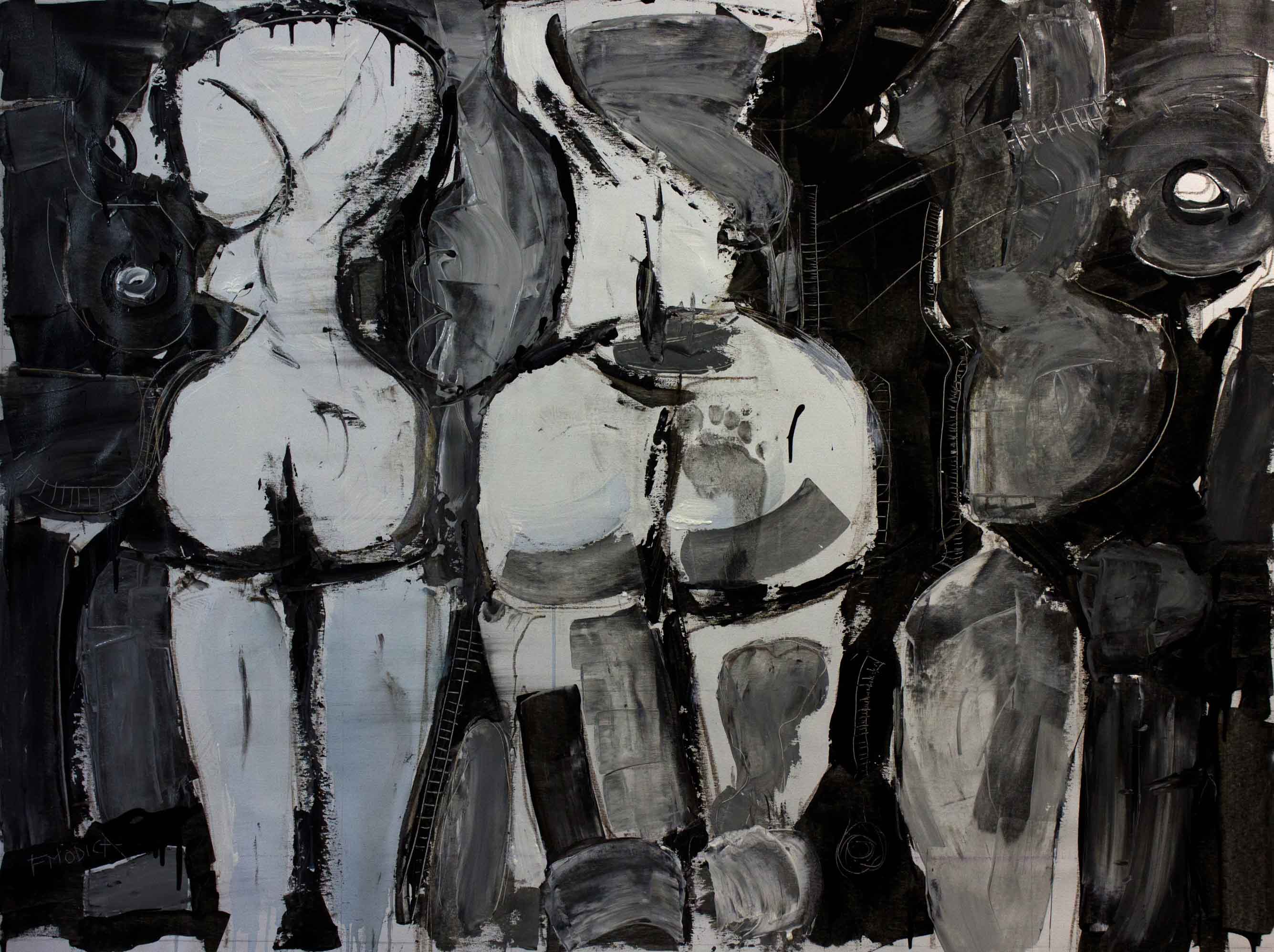 Fabio Modica | Mercification - mixed media on canvas - cm 147x110 | 58x43 inches - 2014 | Private Collection - Oklahoma - USA | SOLD
