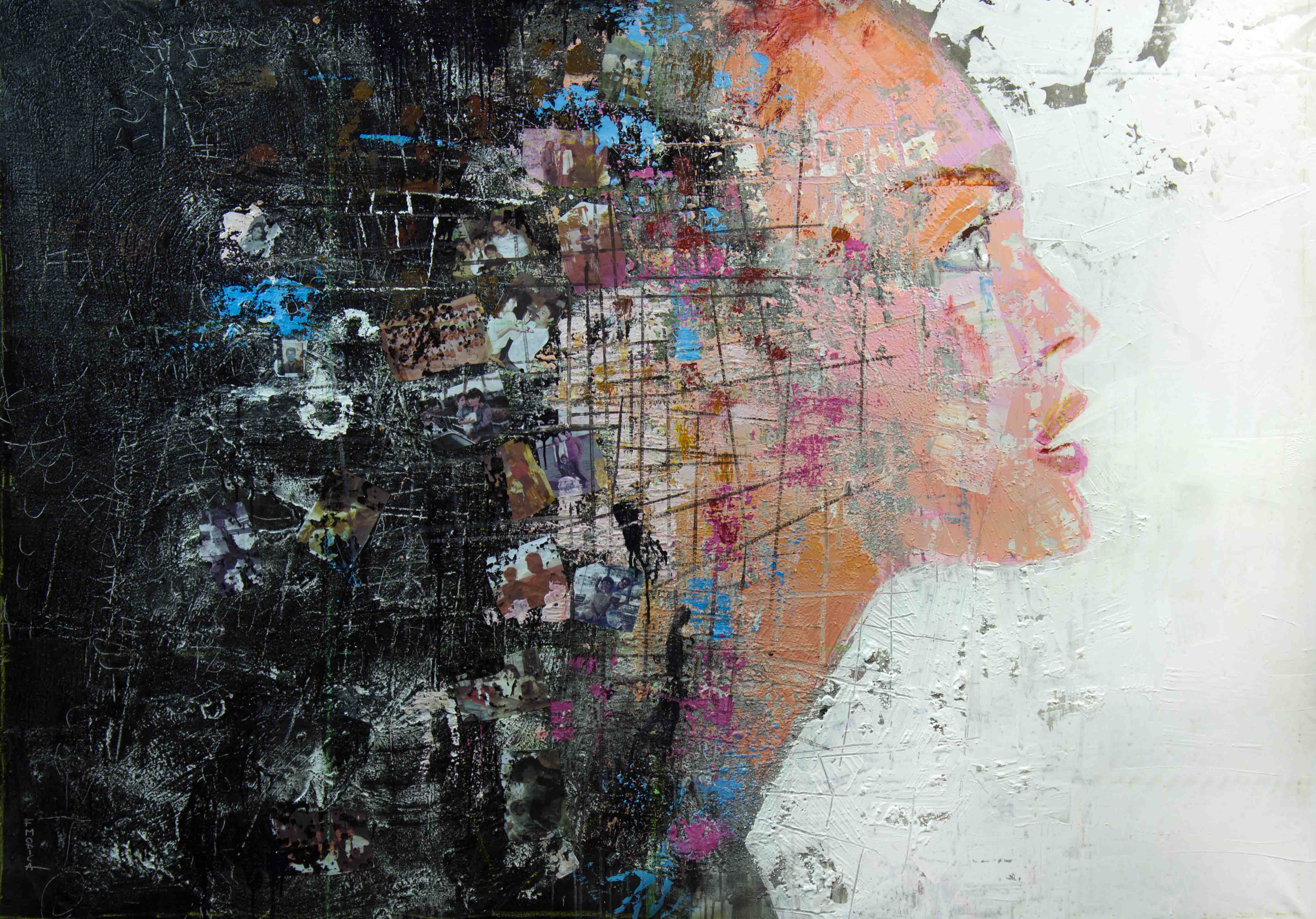 Baggage II - cm 200x150 | 79'x59' inches | mixed media on canvas - 2017