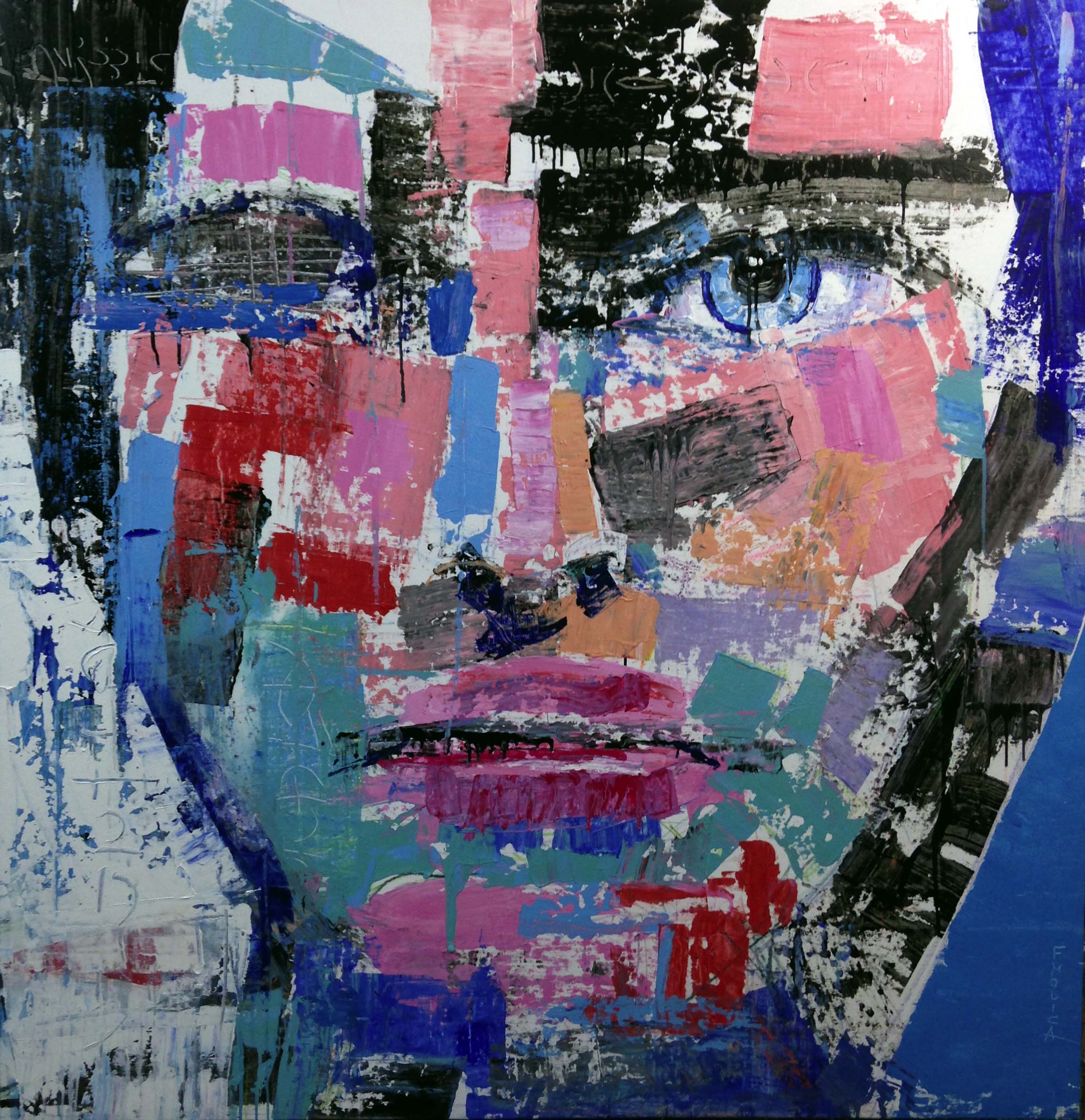Gnosis: Balance - mixed media on canvas | cm 150x150 | 59x59 inches | 2016 | Private Collection | SOLD
