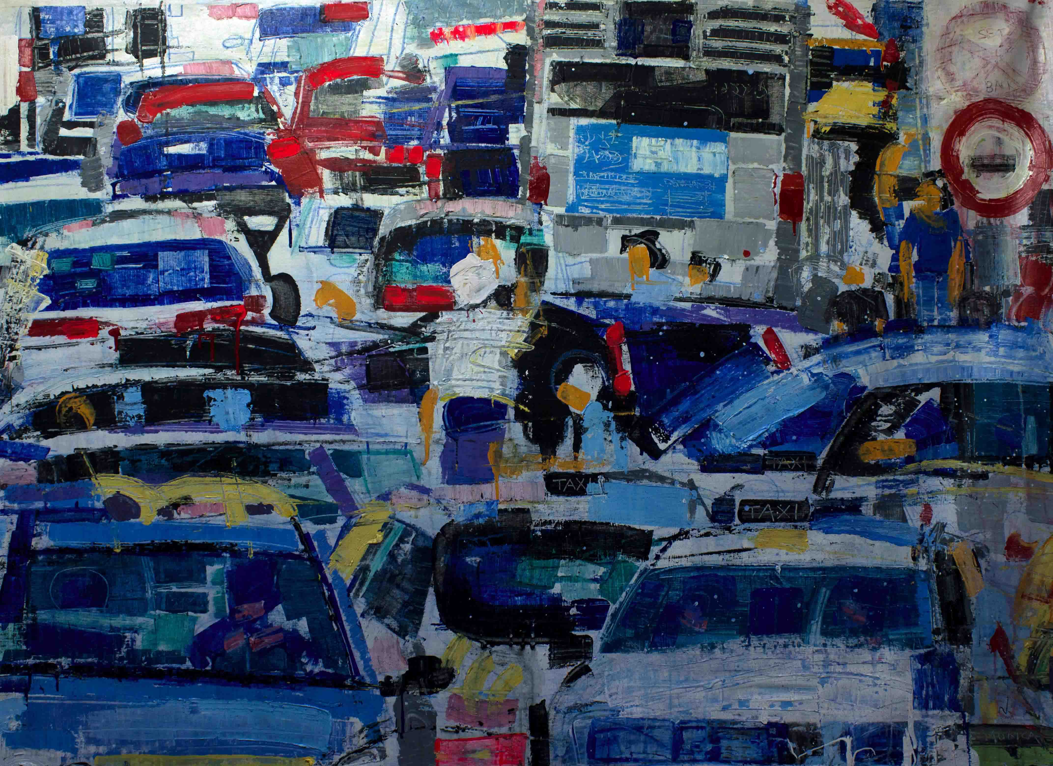 Sublimation of the rush hour II - 59x43 inches - 2015 - Aberson Exhibits - Tulsa - OK